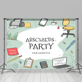 Arbeitsplatz Werkzeuge Lebewohl Party Ruhestand Hintergrund